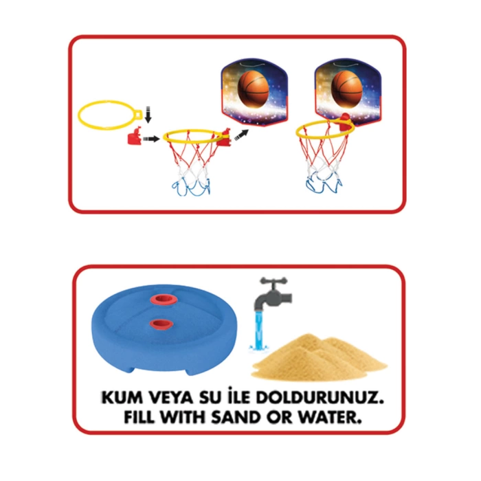Futbol Set Ayaklı Basket Potası Bowling Set