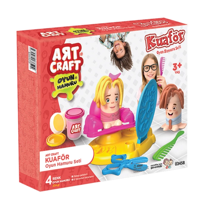 Kuaför Oyun Hamur Seti + Multi Blocks 62 Parça Eğitici Zeka Geliştirici Set