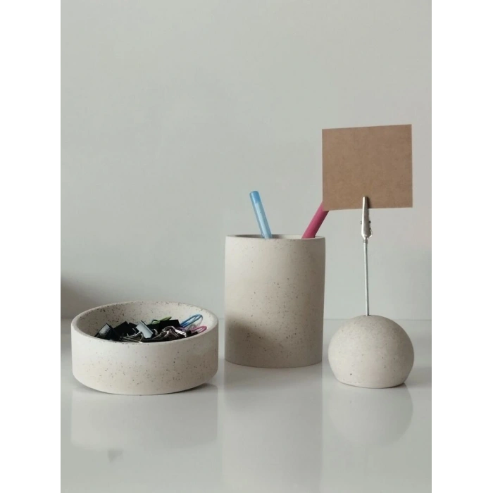 5 Parça Beton Ofis Seti