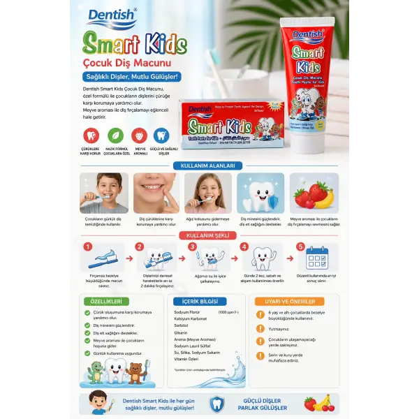 Dentish Çocuk Diş Macunu 100 ml