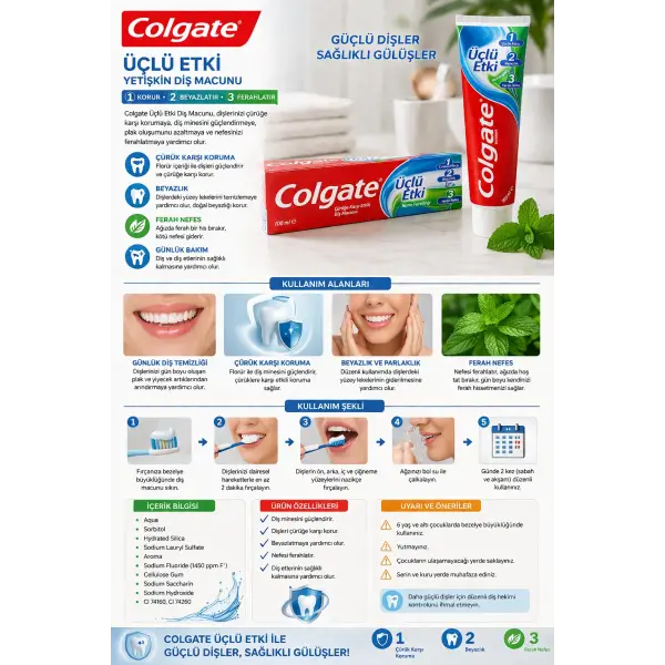 Colgate Yetişkin Diş Macunu 100 ml