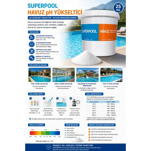 Superpool Havuz Ph Yükseltici 25 kg
