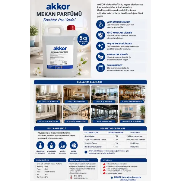 AKKOR Mekan Parfümü 5 Kg