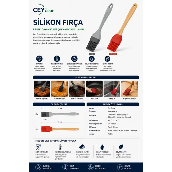 Cey Grup Silikon Fırça