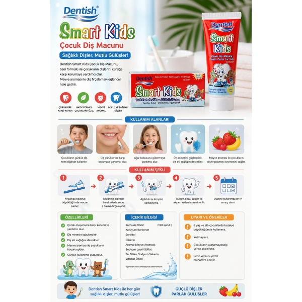 Dentish Çocuk Diş Macunu 100 ml