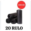 Mirpa SK007211 Jumbo Boy Siyah Çöp Torbası 20 Rulo, 80*110 cm, 400 gr