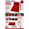 Kıvırcık Kırmızı Paspas 120 cm 14 mm