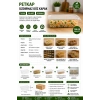 Petkap Sızdırmaz Düz Kapak 750 Gr 100 Adet