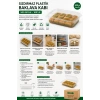Sızdırmaz Plastik 500 grlık Baklava Kabı 100lü