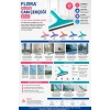 Flora Plastik Cam Çekçeği 23 cm