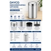 Dayco Krom 304 Kalite Döner Kapaklı Çöp Kovası 7 L 20*30 cm