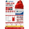 Nilplast 55x60 Tıbbi Atık Çöp Poşeti 40 Adet 300 Gr