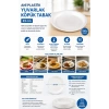 Anı Plastik Yuvarlak Köpük Tabak 23 cm 100lü