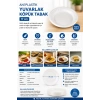 Anı Plastik Yuvarlak Köpük Tabak 17 cm 100lü