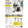 Karcher T 11/1 Classic HEPA RePlast Elektrikli Süpürge Siyah