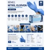 Bimel Nitril Pudrasız Mavi Eldiven M Beden