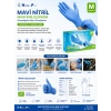 Has-Pet SK006543 Mavi Nitril Pudrasız Muayene Eldiveni M/Medium Beden