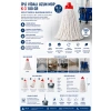 İpli Vidalı Uzun Mop K-3 180 Gr