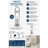 Dayco Muhafazalı Krom Dikey Klozet Fırça Seti-0955