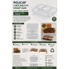 Policap 4 Bölmeli PP Kebap Kabı Koli içi 75 Adet (Starcup)