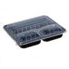 Orego Siyah Mikrodalga Yemek Seti 3 Göz Takım 235x194x50 80li (Niceplast)