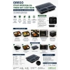 Orego Siyah Mikrodalga Yemek Seti 3 Göz Takım 235x194x50 80li (Niceplast)