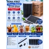 Bona Pipet Frozan Jelatinli 22 cm Siyah 5x100lü Paket (Niceplast)
