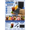 Bona Pipet Frozan Jelatinli 22 cm Siyah 5x100lü Paket (Niceplast)