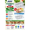 Anı Sızdırmaz Kap 750 cc 100lü Ölçü: 193,5 × 255 × 51,5 mm