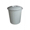 Kapaklı Çöp Kovas 70 Lt Gri Nossa