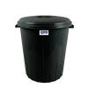 Kapaklı Çöp Kovası 70 Lt Siyah