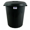 Kapaklı Çöp Kovası 90 Lt Siyah