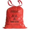 Kazanç Plastik. 75x95 Tıbbi Atık Poşeti Kırmızı 10 Rulo 630 Gr 100 Micron