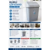 Klikli Çöp Kovası 50 Lt Gri No:4