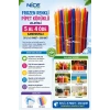 Nice Plast. Frozen Renkli Pipet Jelatinli Körüklü 50li 5 Al 4 Öde Kampanyalı (50 x 5 Paket= 250 Adet)