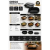 Orego Mikrodalga Yemek Seti Tek Gözlü Siyah PP Takım 4x50 200lü