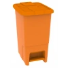 Pedallı Slim Çöp Kovası Turuncu 30 Lt