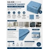 Silver Home 190 Gsm 40x63 cm Dekoratif Cam Bezi-Petrol Mavisi