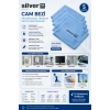 Silver Home 200 GSM 40x50 cm Cam Bezi Mavi Renk 5 Adet