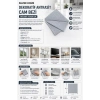 Silver Home Dekoratif Antrasit Cam Bezi 190 GSM 40x58 cm