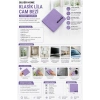 Silver Home Klasik Lila Cam Bezi 160 GSM 40X40 cm