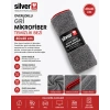 Silver Home Overloklu Gri Mikrofiber Temizlik Bezi 40x40 cm