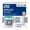 Tork 473186 Reflex İçten Çekmeli Havlu Başlangıç Paketi 1 Dispanser + 4M Havlu