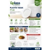 Uplass Plastik Tabak 17 cm  100lü