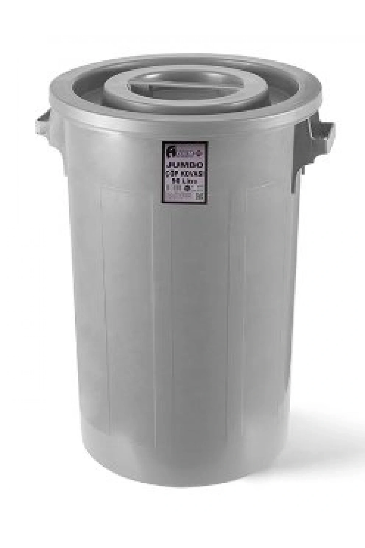 Kapaklı Çöp Kovası Jck 101 Jumbo Tipi 90 Lt Gri (Afacan)