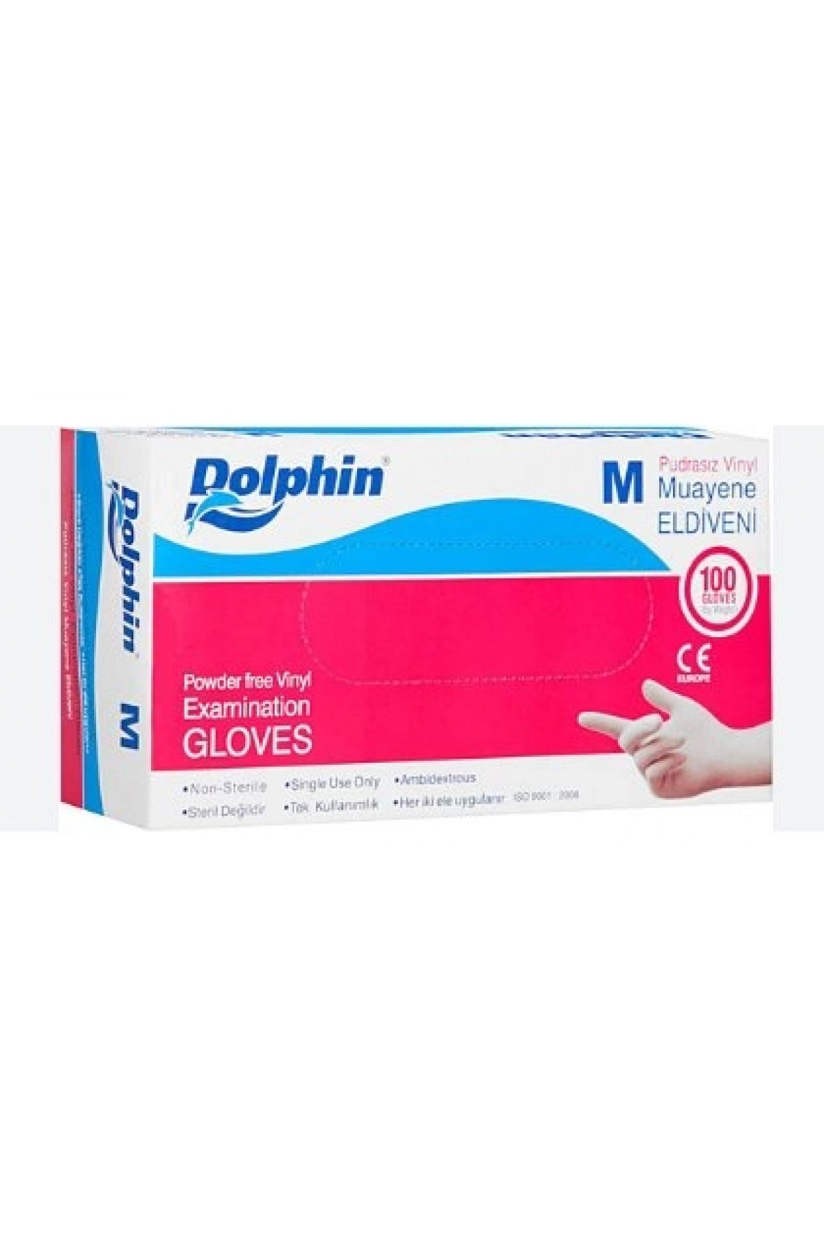 Vinil Eldiven Medium / Dolphin