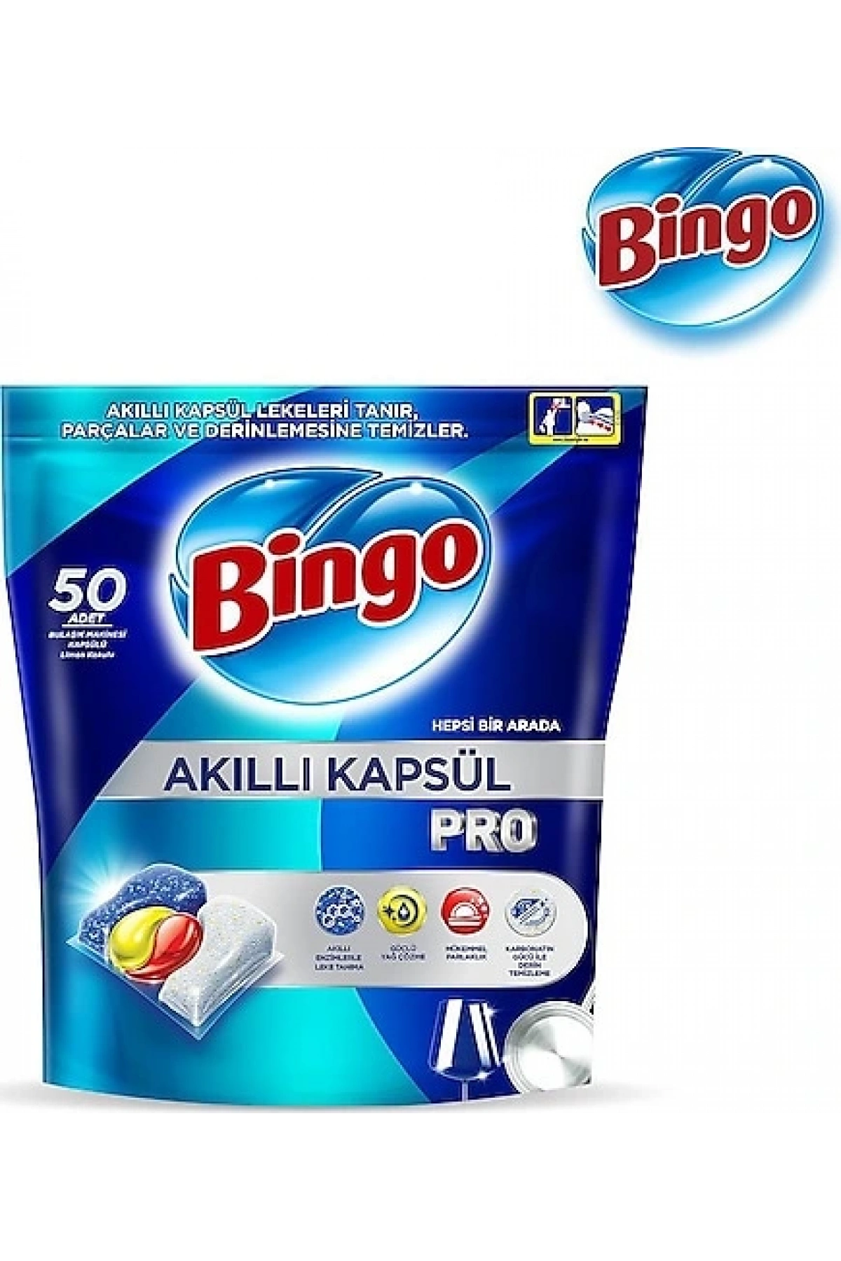 Bingo Akıllı Bulaşık Kapsül Pro 50Lı