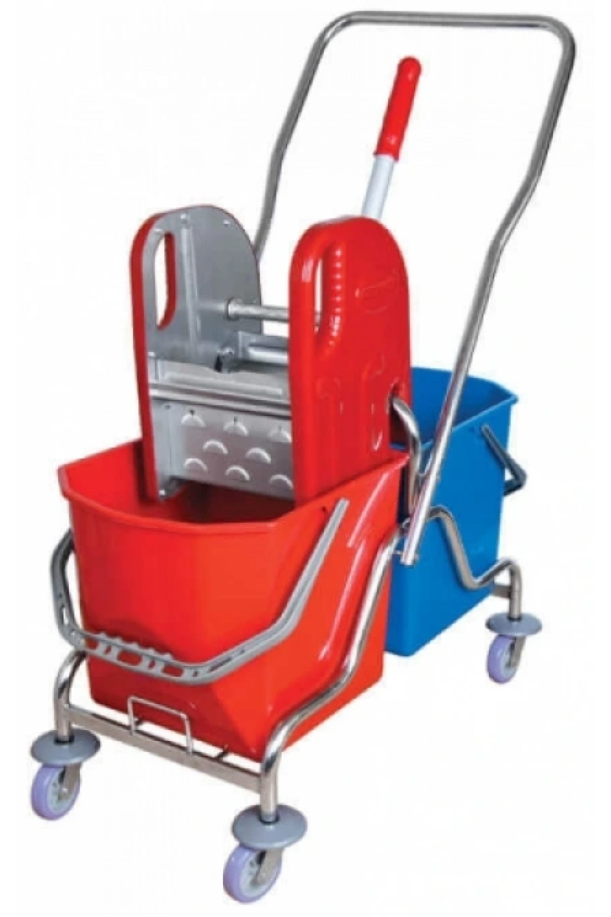 Çift Kovalı Temizlik Seti Krom Çelik Presli (Ceymop)