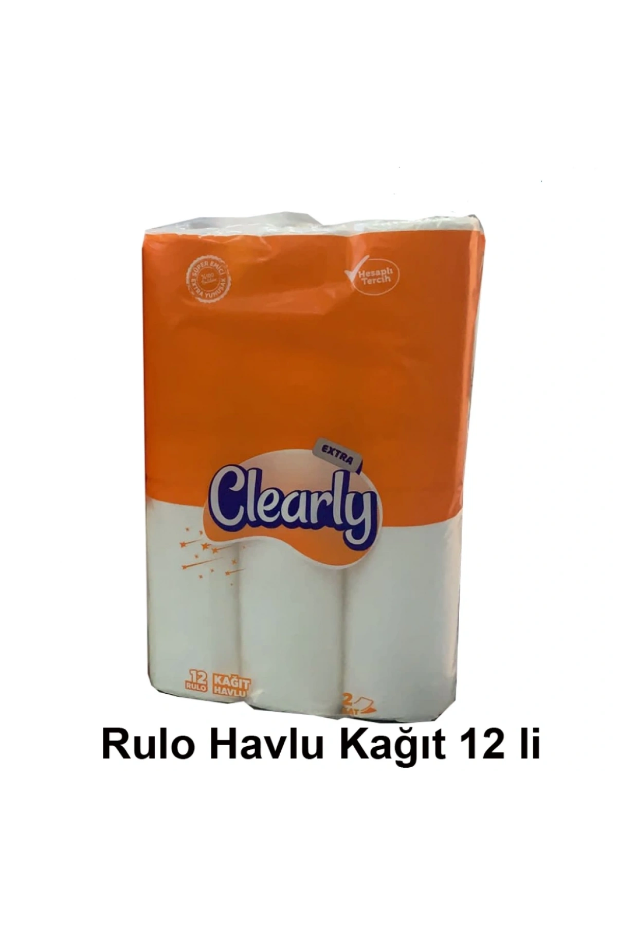 Clearly Extra Ev Tipi Rulo Havlu 12Lix4