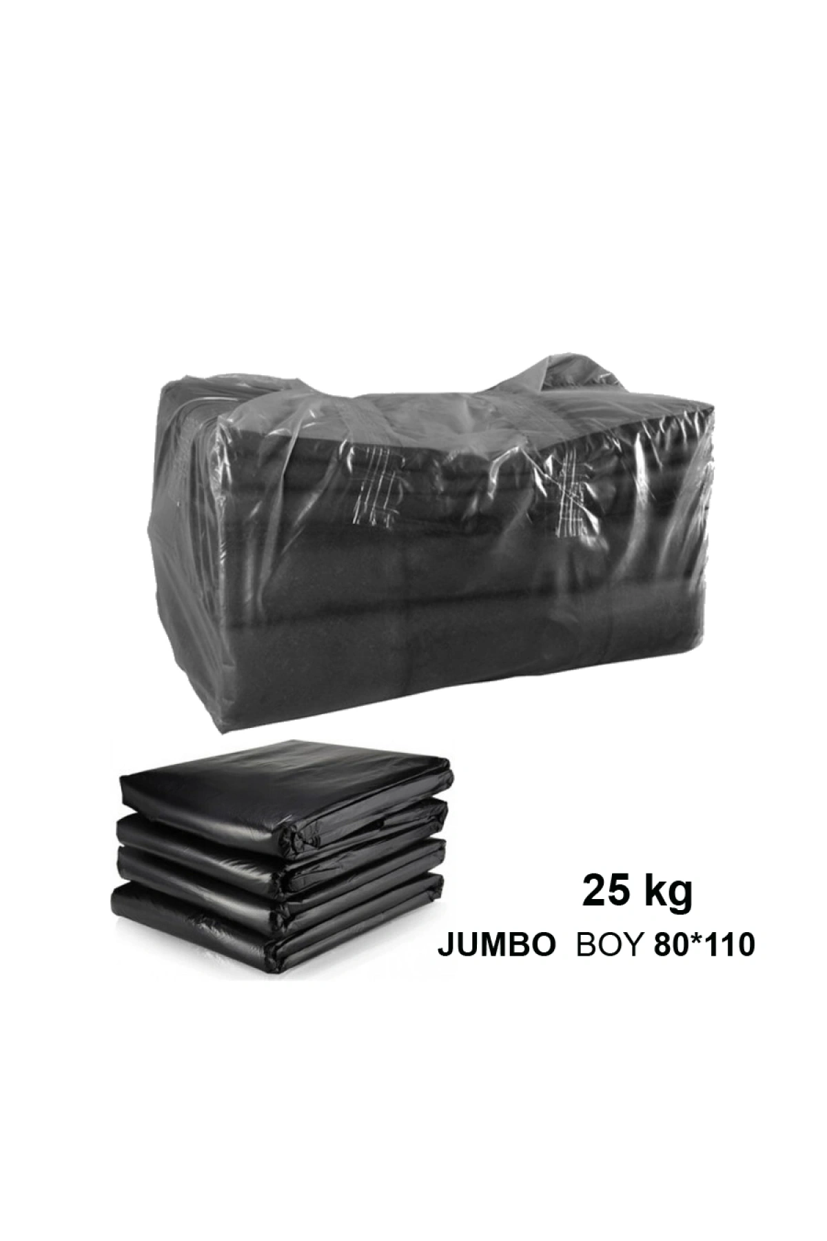 DÖKME ÇÖP POŞETİ 80*110 SİYAH 20 KG